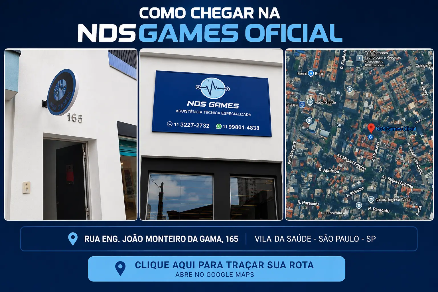 Como chegar na NDSGames Oficial